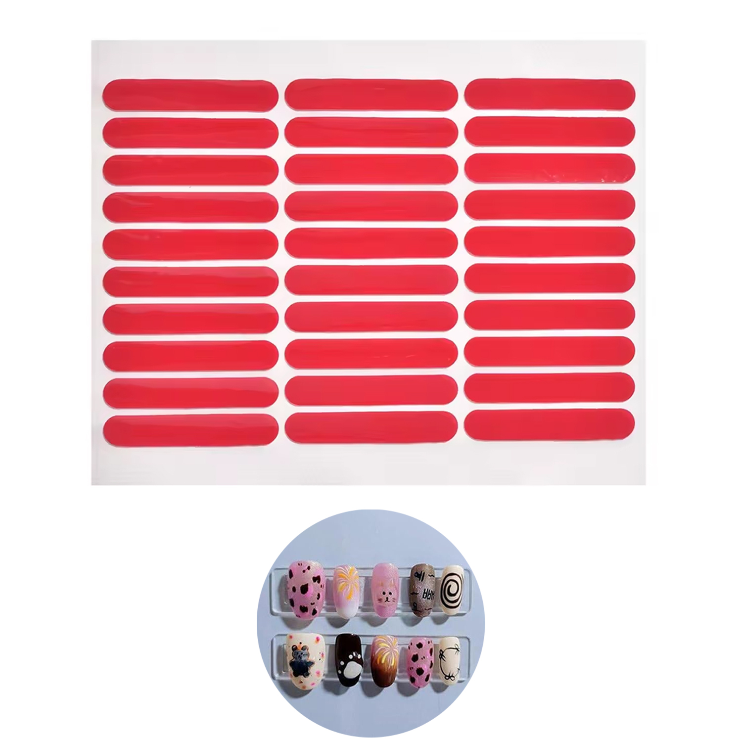 Striping Tape Nail - LULAA Double-Sided Crystal Tape for Nail