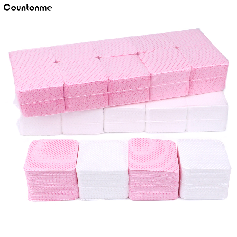 Nail Art Pink - 1000Pcs Cotton Nail Polish Remover Napkin
