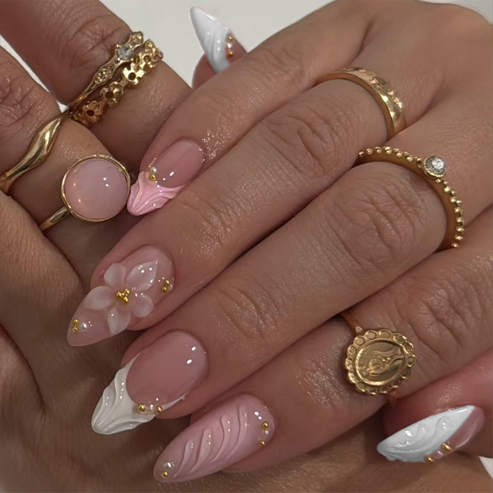 Nail Art Pink - Elevate Your Style with, 24pcs/set Long