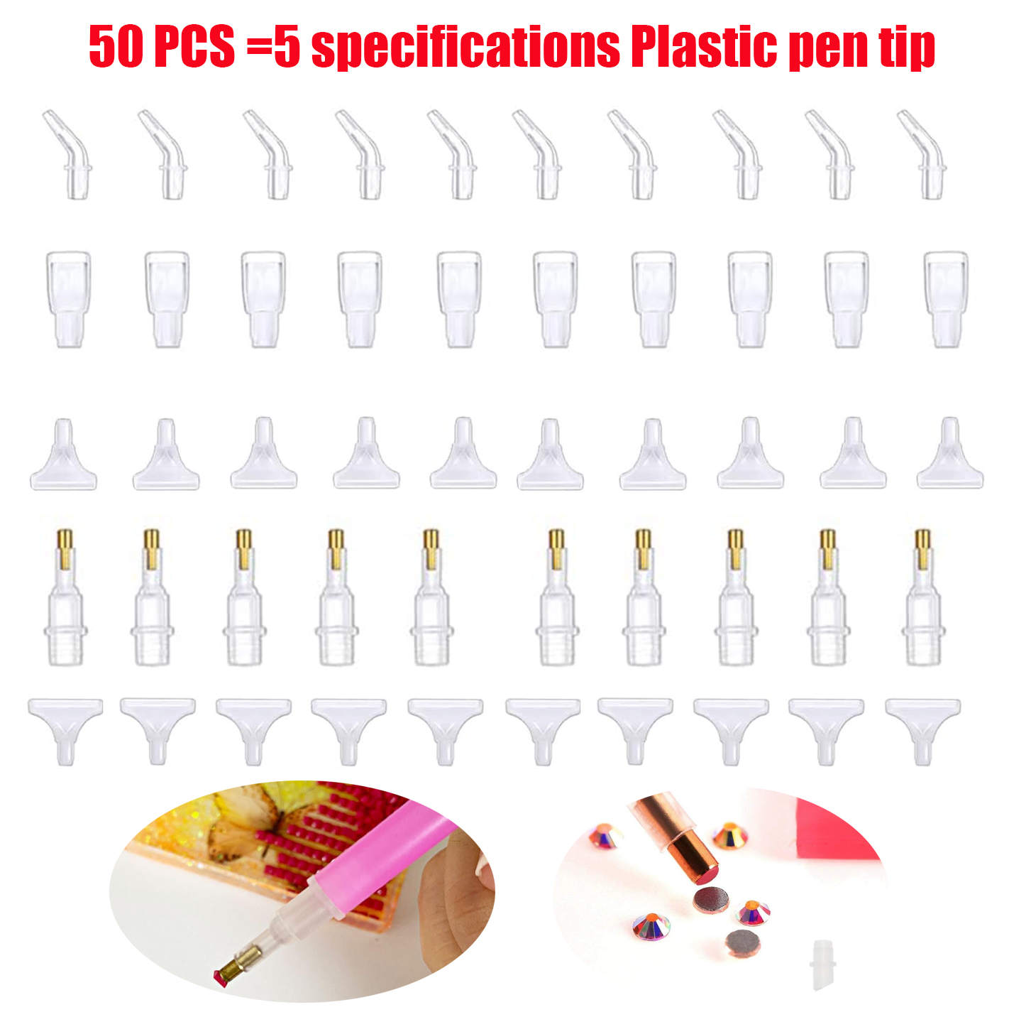 Nail Art Painting - 50 Pcs Diamond Painting Art Drill