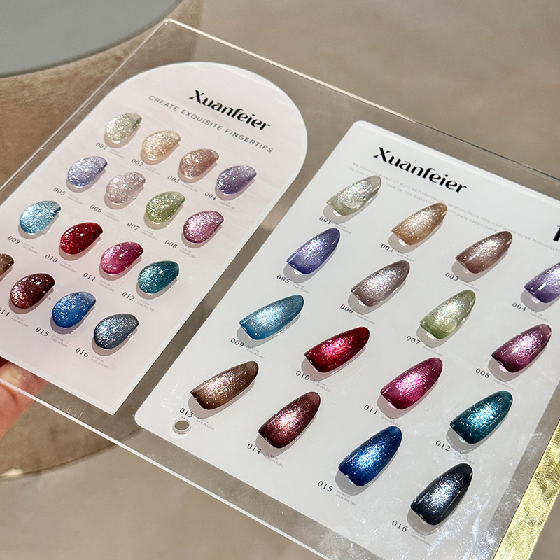 Nail Gel Polish Set - 2026 16 Colors Cat Eye Gel