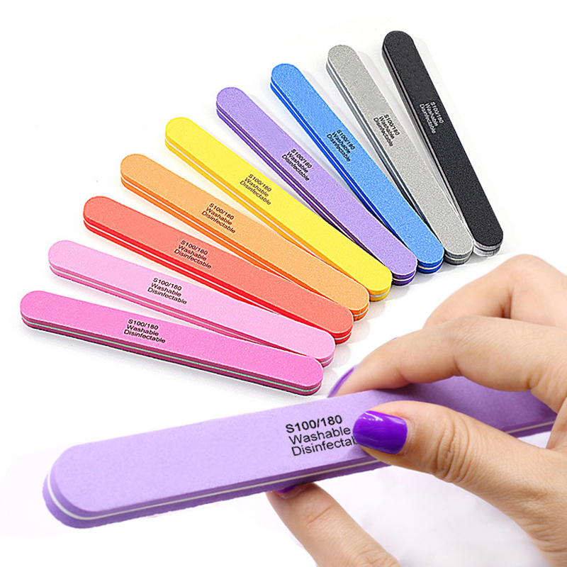 Nail Art Pinterest - 10pcs/lot Professional Nail Files 100/180 Washable