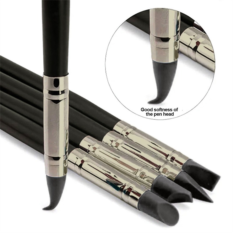 Nail Art Dotting Tool - 5Pcs Silicone Clay Sculpting Tool For