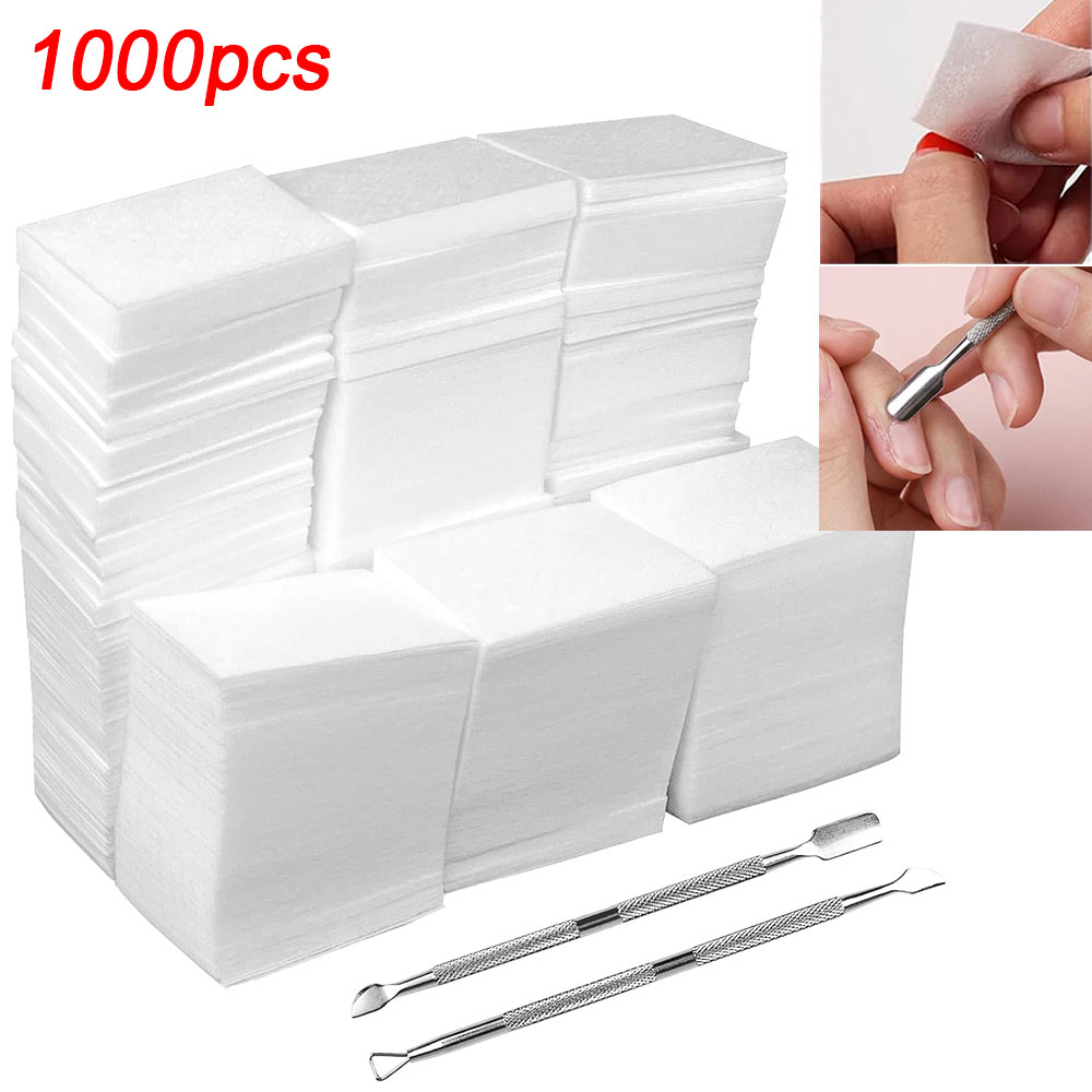 Nail Art Gel - 1000Pcs Lint Free Nail Wipes Gel