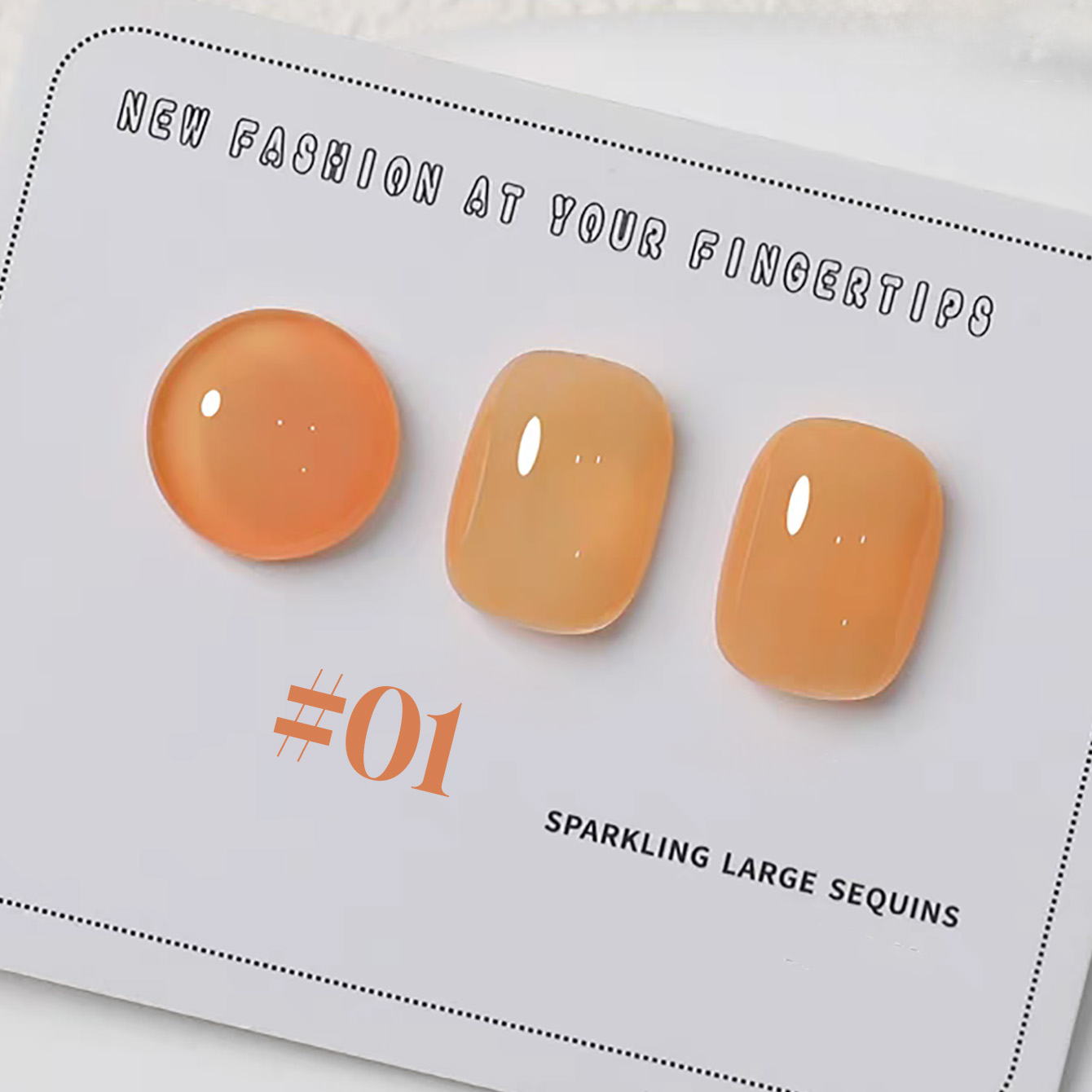 Nail Art Yellow - 1-6pcs PSK New Macaron Candy Orange