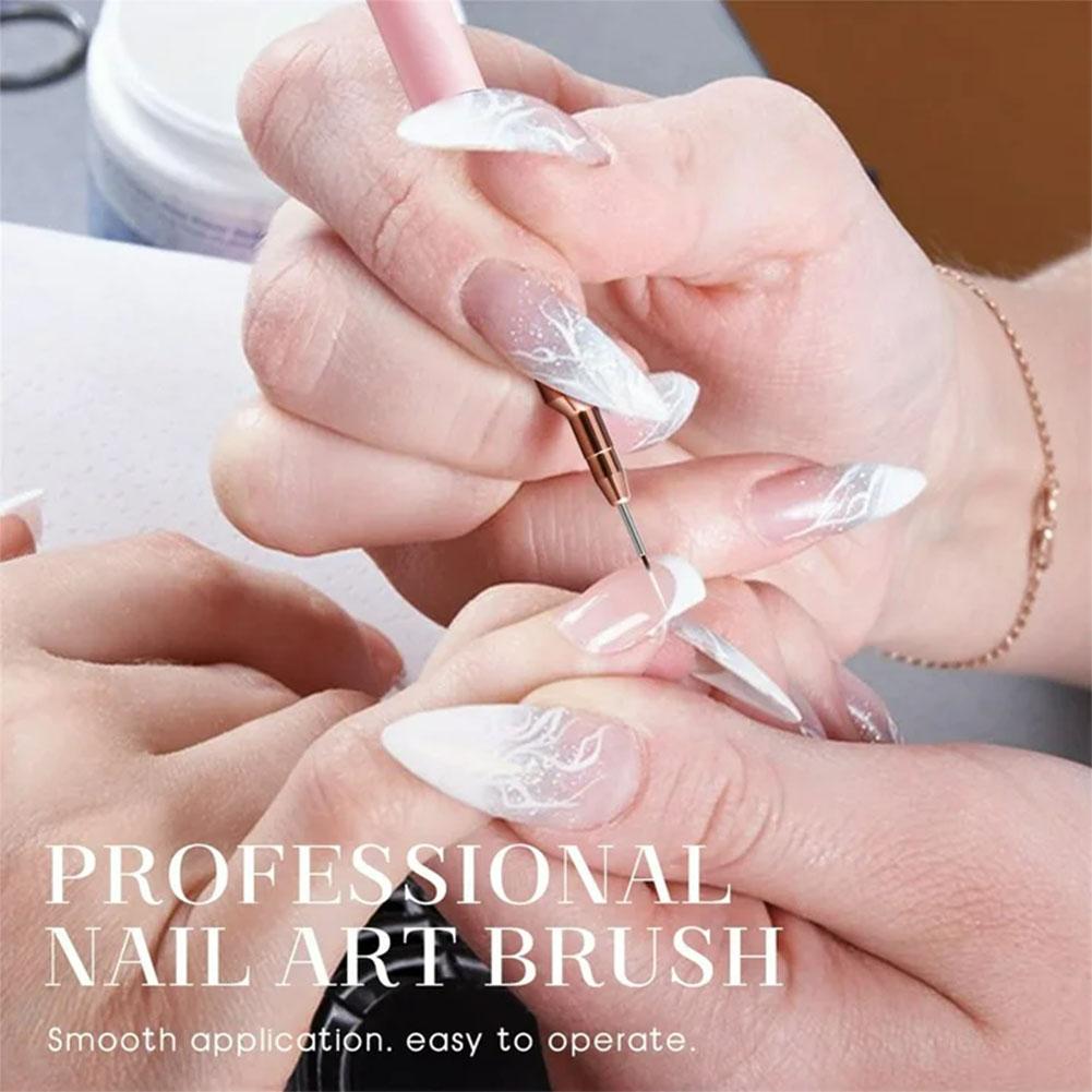 5PCS Nail Art Liner Brush Set  - Nail Gel Polish Set ulasan dan harga