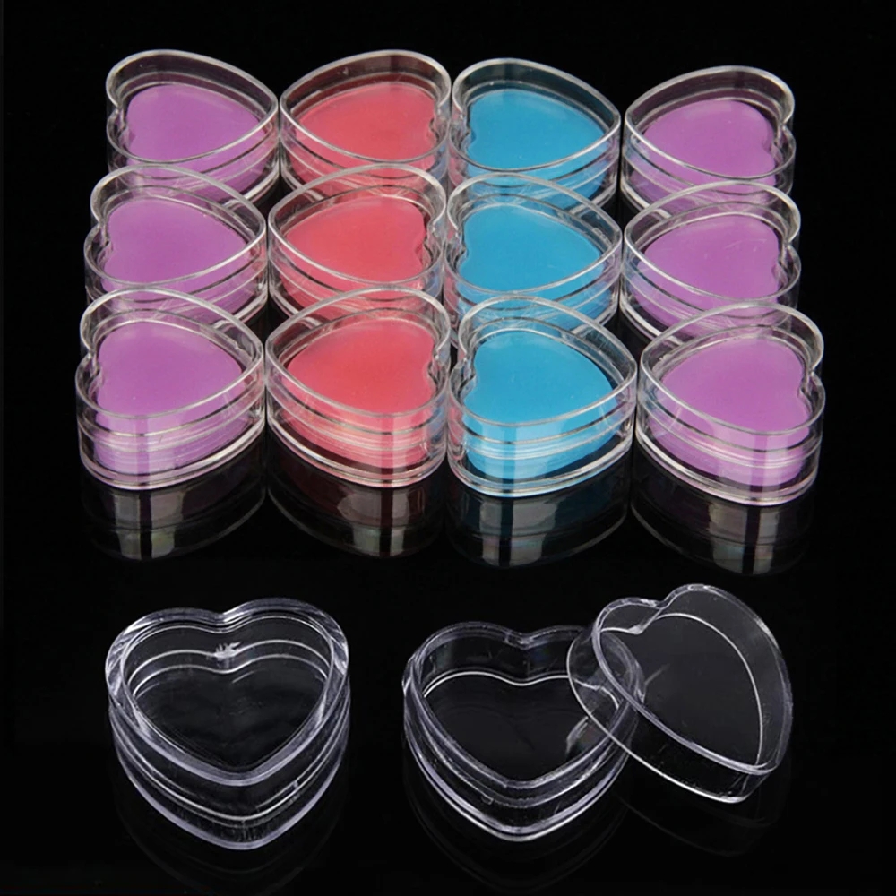 3/6pcs Heart-Shape Diamond Pai - Nail Art Painting ulasan dan harga