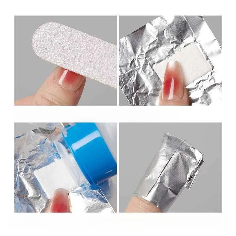 100pcs Remover Aluminum Foil N - Nail Foil Transfer ulasan dan harga
