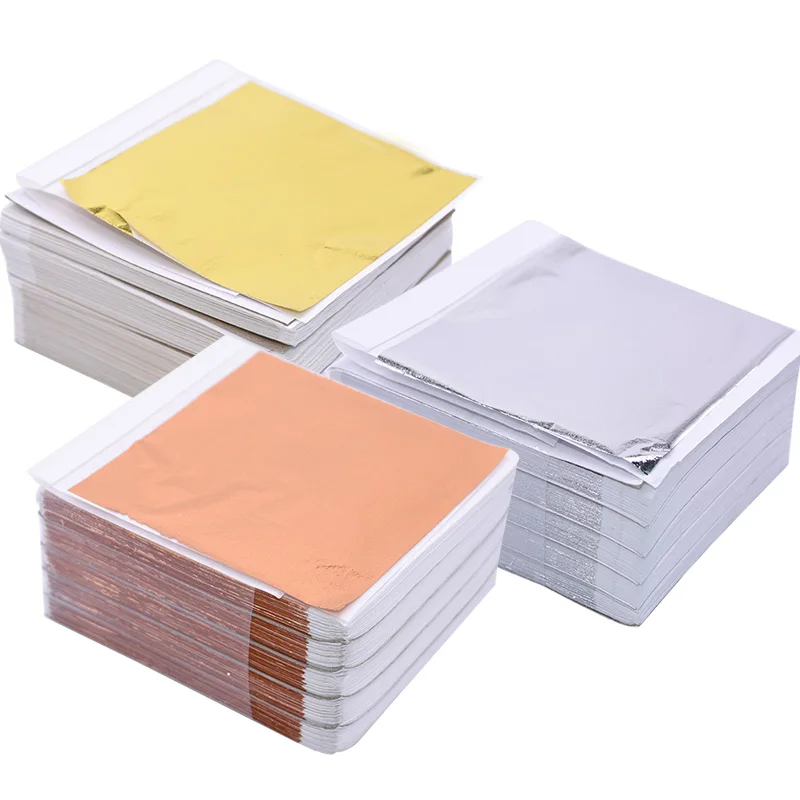 100Pcs Imitation Gold Sliver C - Nail Foil Transfer ulasan dan harga