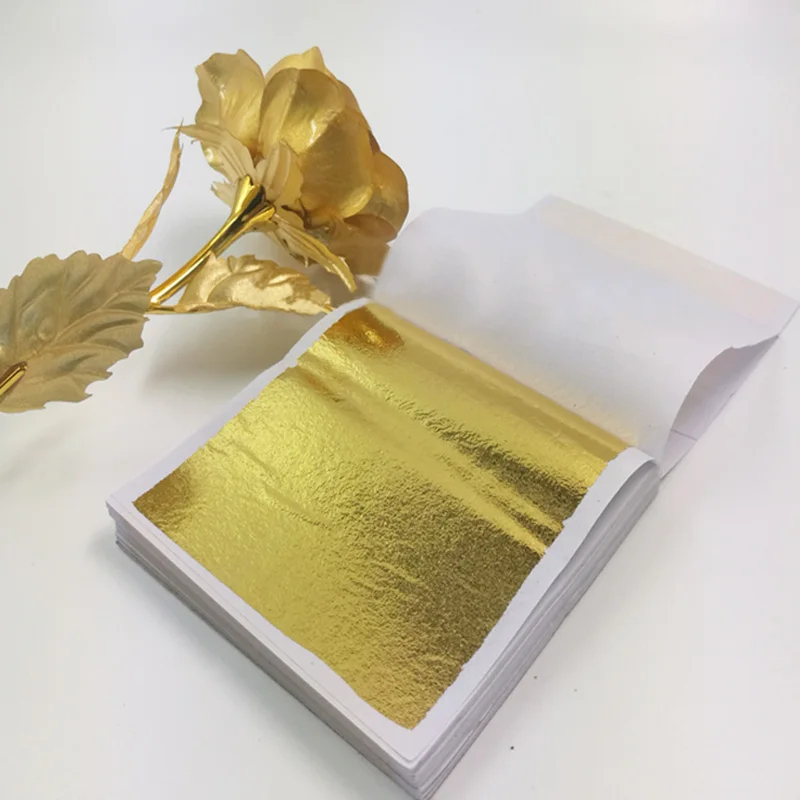 100Pcs Imitation Gold Sliver C - Nail Foil Transfer ulasan dan harga
