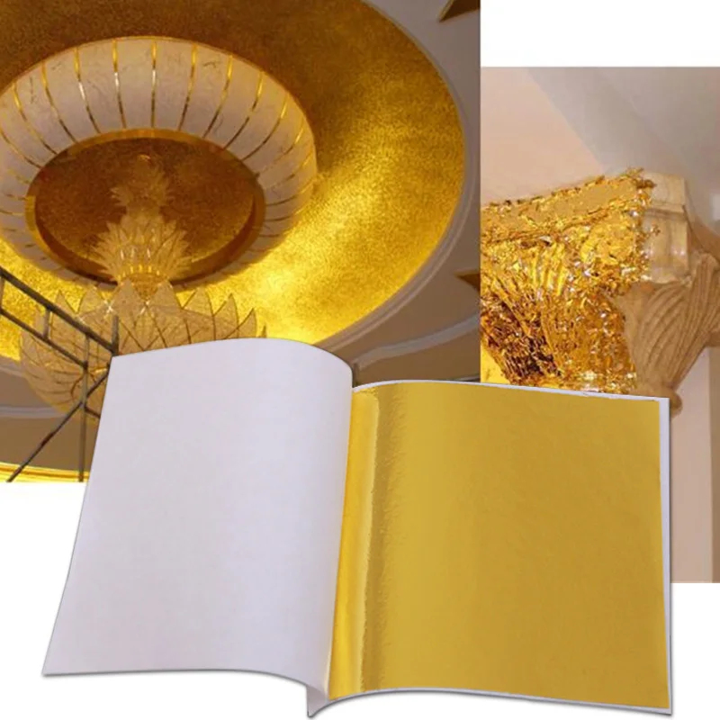 100Pcs Imitation Gold Sliver C - Nail Foil Transfer ulasan dan harga