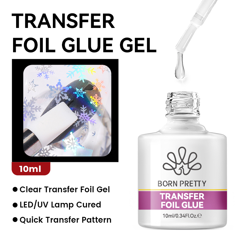 BORN PRETTY Nail Foil Glue Gel - Nail Foil Transfer ulasan dan harga