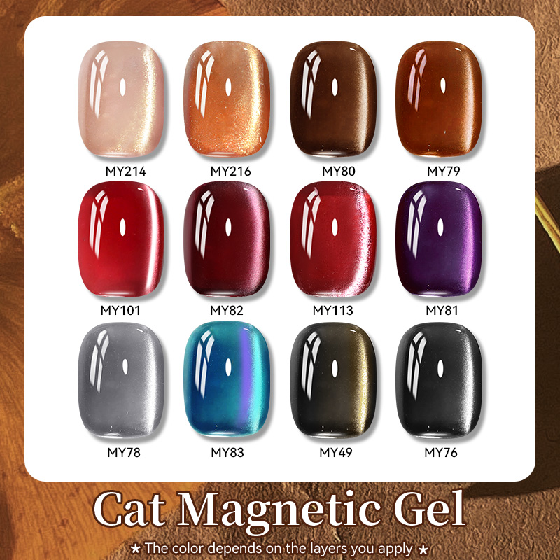 BORN PRETTY 10ml Gold Pink Gla - Nail Art Cat Eye Pink ulasan dan harga