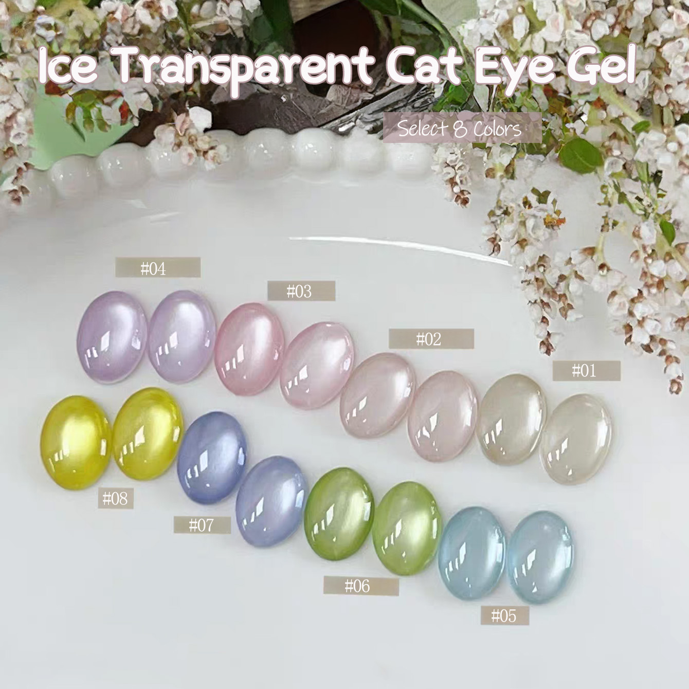 1pcs TC Cloud Forest Pink Cat  - Nail Art Cat Eye Pink ulasan dan harga
