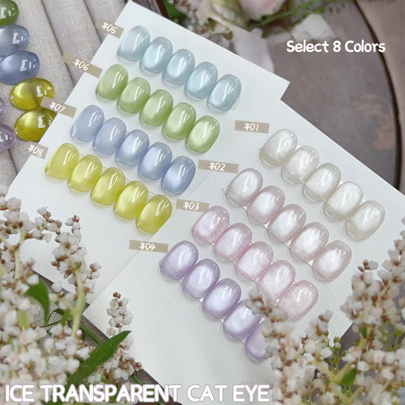 1pcs TC Cloud Forest Pink Cat  - Nail Art Cat Eye Pink ulasan dan harga