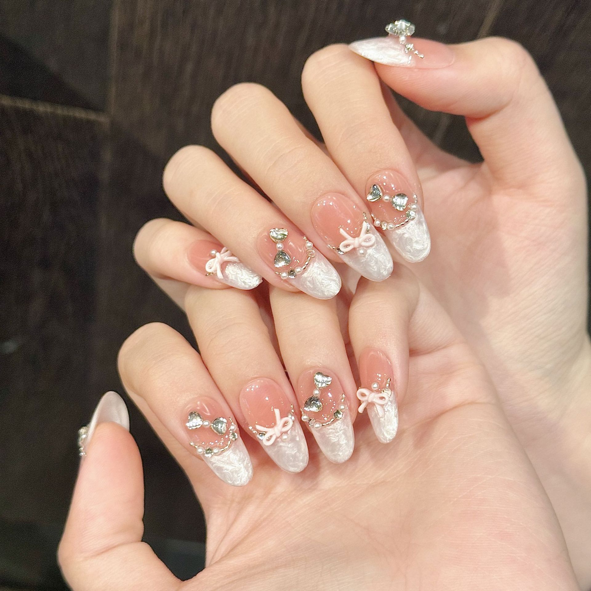 10pcs Handmade Press on Nails  - Nail Art Cat Eye ulasan dan harga