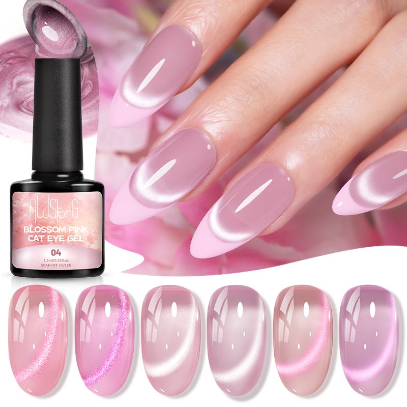 AWStorG 7.5ML Flash Pure Lust  - Nail Art Cat Eye Pink ulasan dan harga