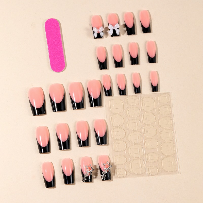 24pcs Summer Long Presss on Na - Nail Art Pink ulasan dan harga