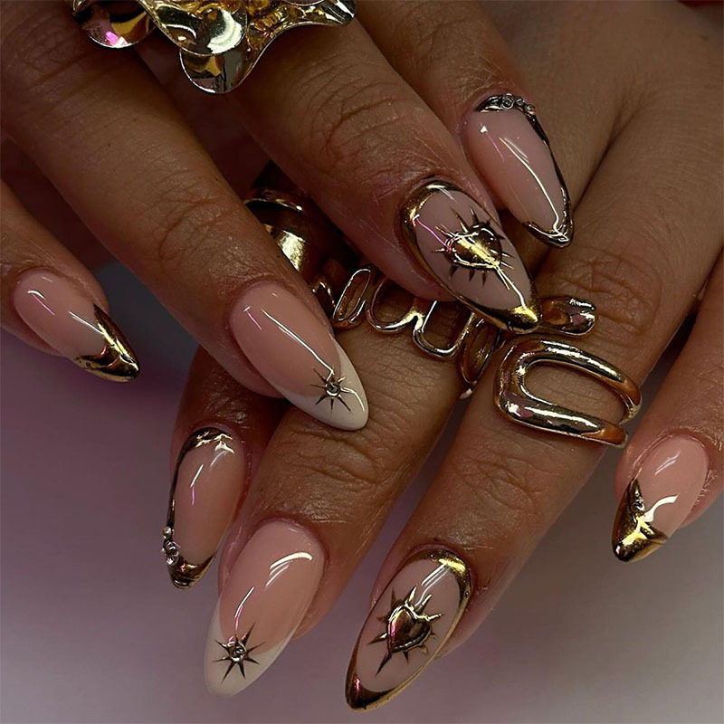 24Pcs Retro Wine Red French Al - Nail Art Red Wine ulasan dan harga