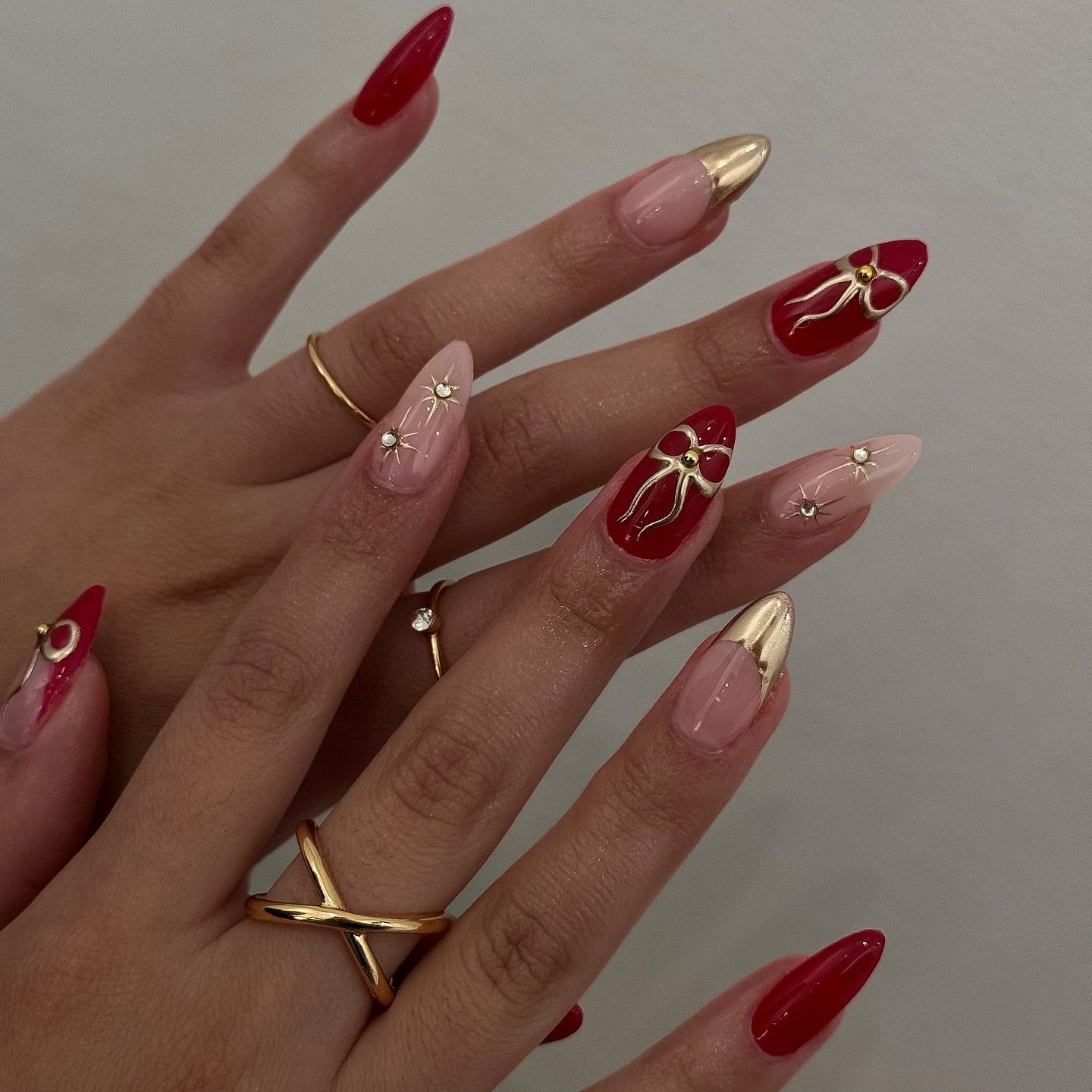 24Pcs Retro Wine Red French Al - Nail Art Red Wine ulasan dan harga