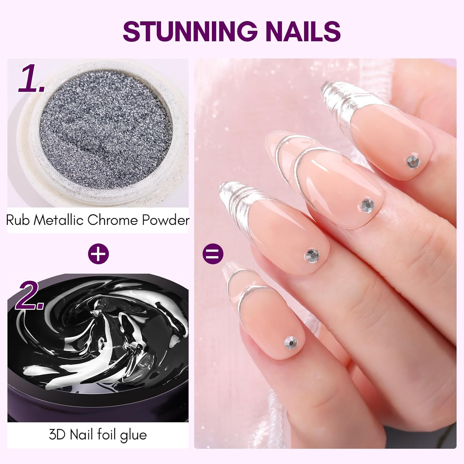 Makartt 3D Nail Gel 8ml Nail F - Nail Foil Transfer ulasan dan harga