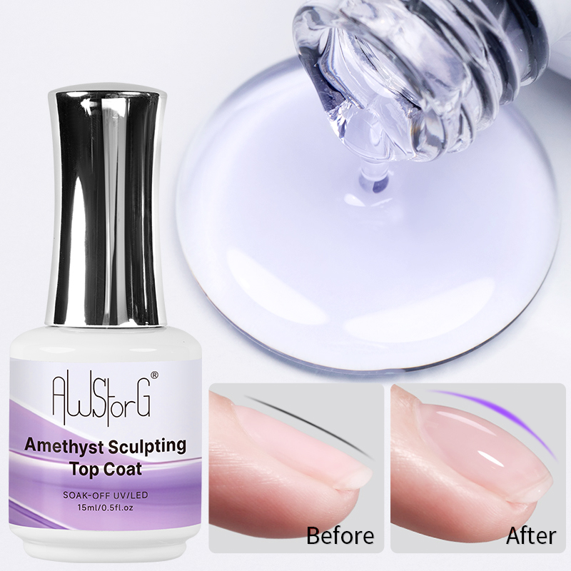 AWStorG 15ML Amethyst Sculptin - Nail Art Yellow ulasan dan harga