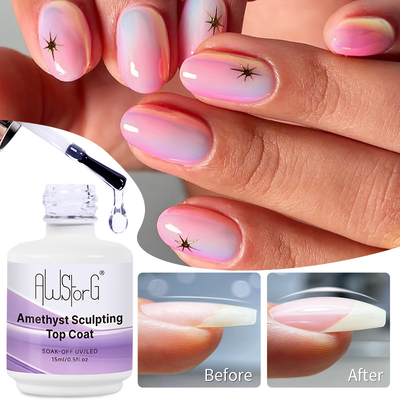 AWStorG 15ML Amethyst Sculptin - Nail Art Yellow ulasan dan harga