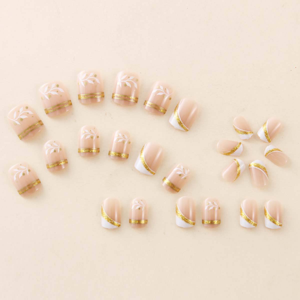 Nude Short Square Press On Nai - Nail Art Fake Nails ulasan dan harga