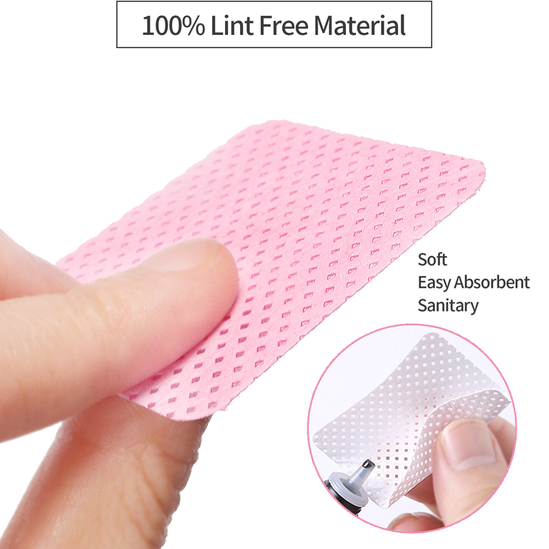 1000Pcs Cotton Nail Polish Rem - Nail Art Pink ulasan dan harga