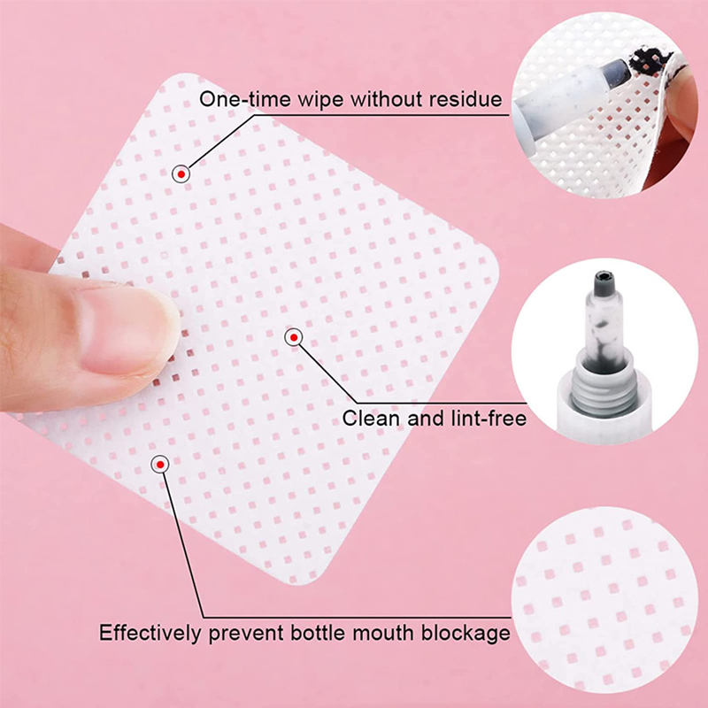 1000Pcs Cotton Nail Polish Rem - Nail Art Pink ulasan dan harga