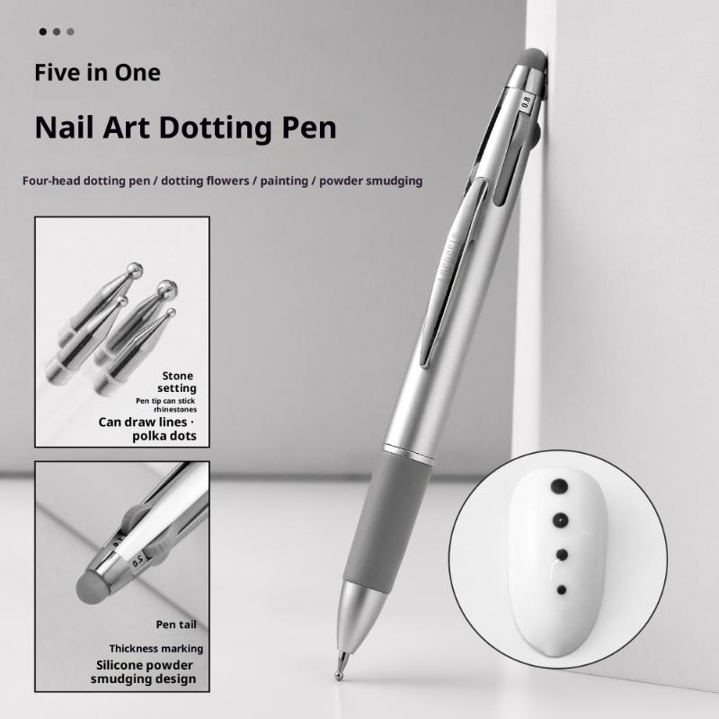 4in1 0.8/1.0/1.6/2.0mm Nail Do - Nail Art Dotting Tool ulasan dan harga