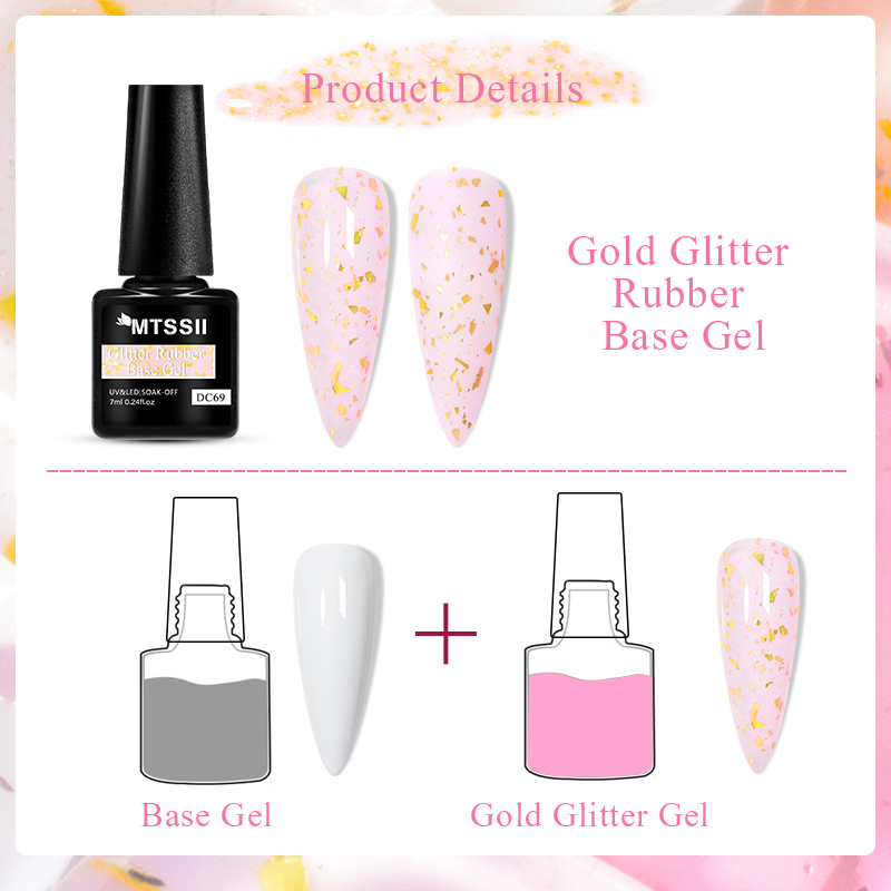 Mtssii 7ml Glitter Rubber Base - Nail Foil Transfer ulasan dan harga