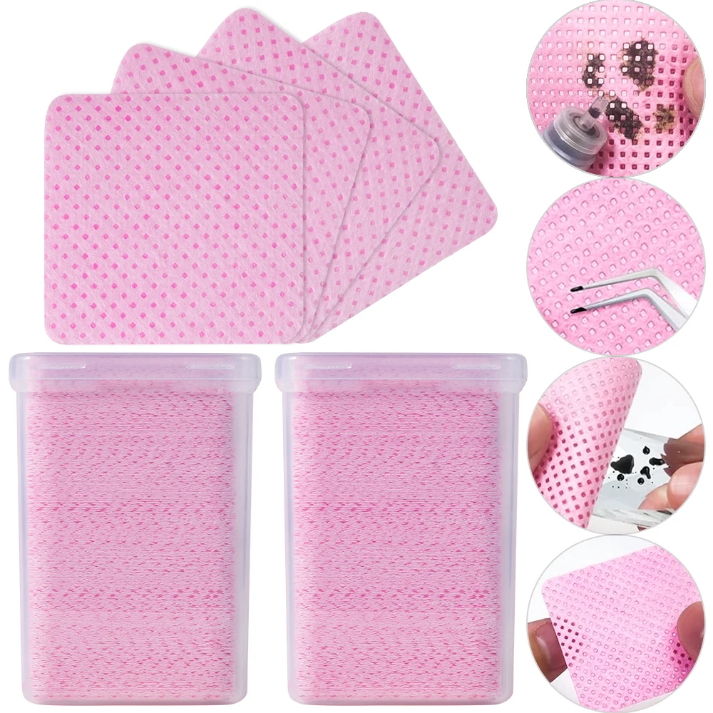 200Pcs Pink Lint-Free Nail Pol - Nail Art Pink ulasan dan harga