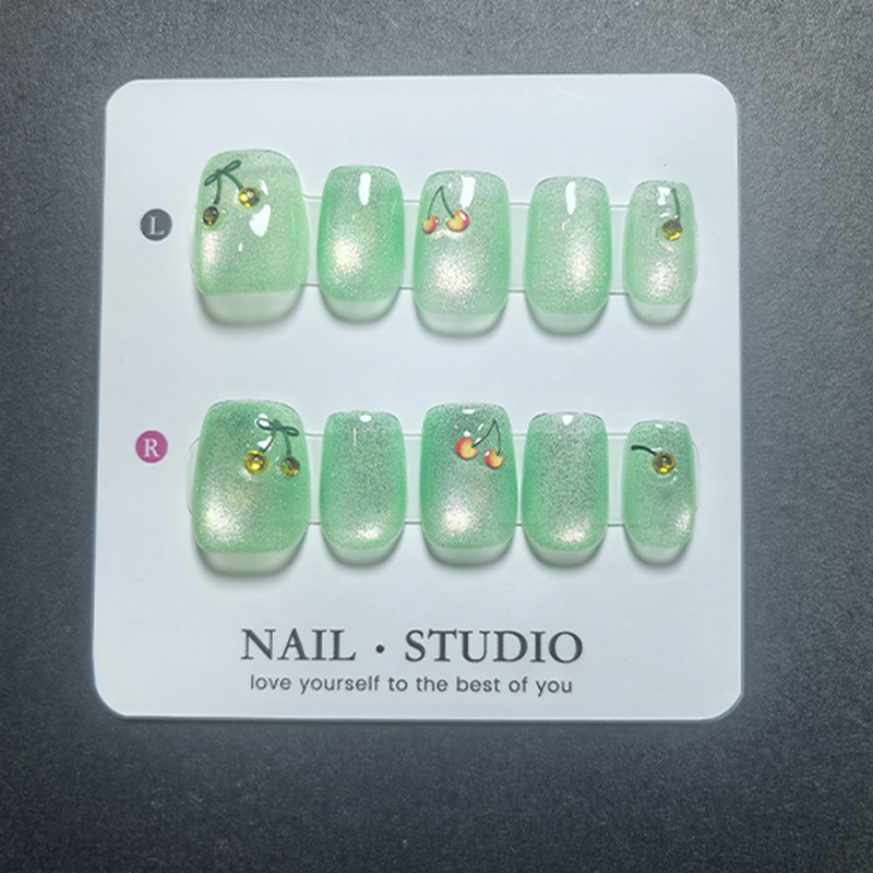 Cat Eye Press on Nails 10Pcs,  - Nail Art Cat Eye ulasan dan harga
