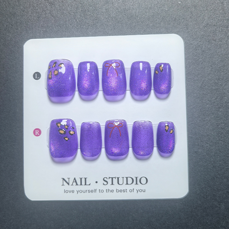 Cat Eye Press on Nails 10Pcs,  - Nail Art Cat Eye ulasan dan harga