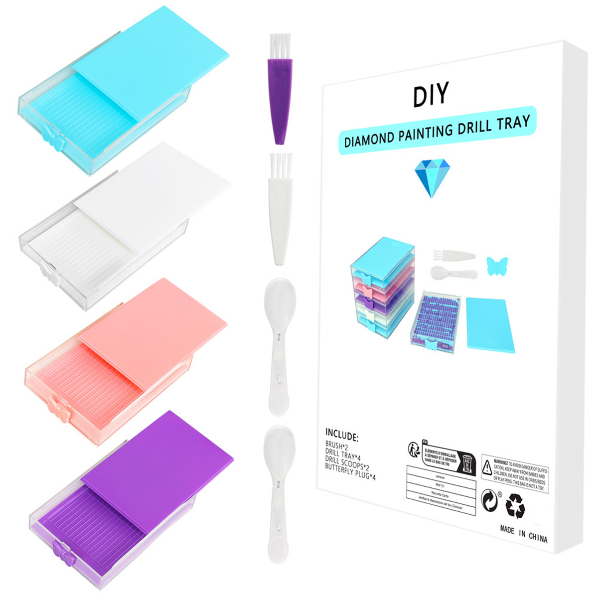 4pcs/Box Diamond Painting Tool - Nail Art Painting ulasan dan harga