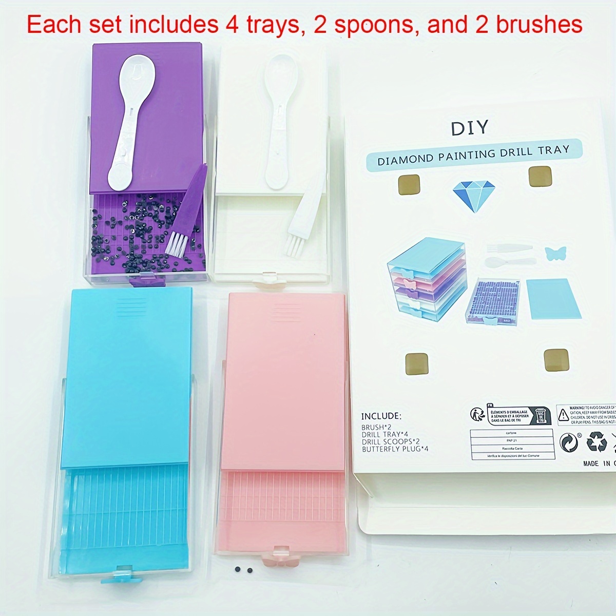 4pcs/Box Diamond Painting Tool - Nail Art Painting ulasan dan harga