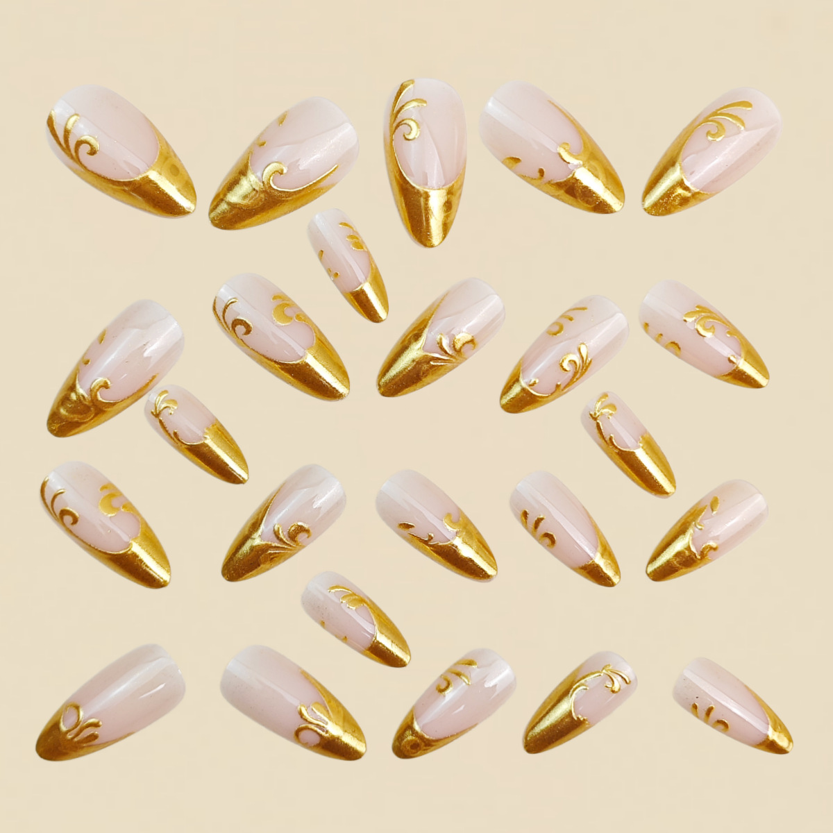 3D fake nails for women girls  - Nail Art Fake Nails ulasan dan harga