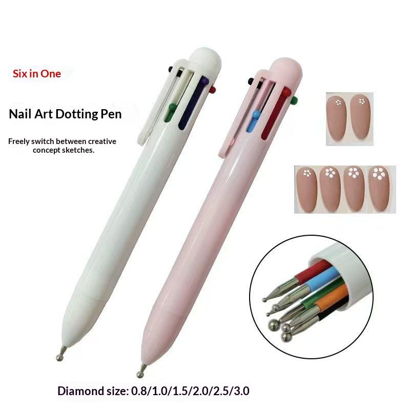 6 In 1 Crystal Pencil Picking  - Nail Art Dotting Tool ulasan dan harga