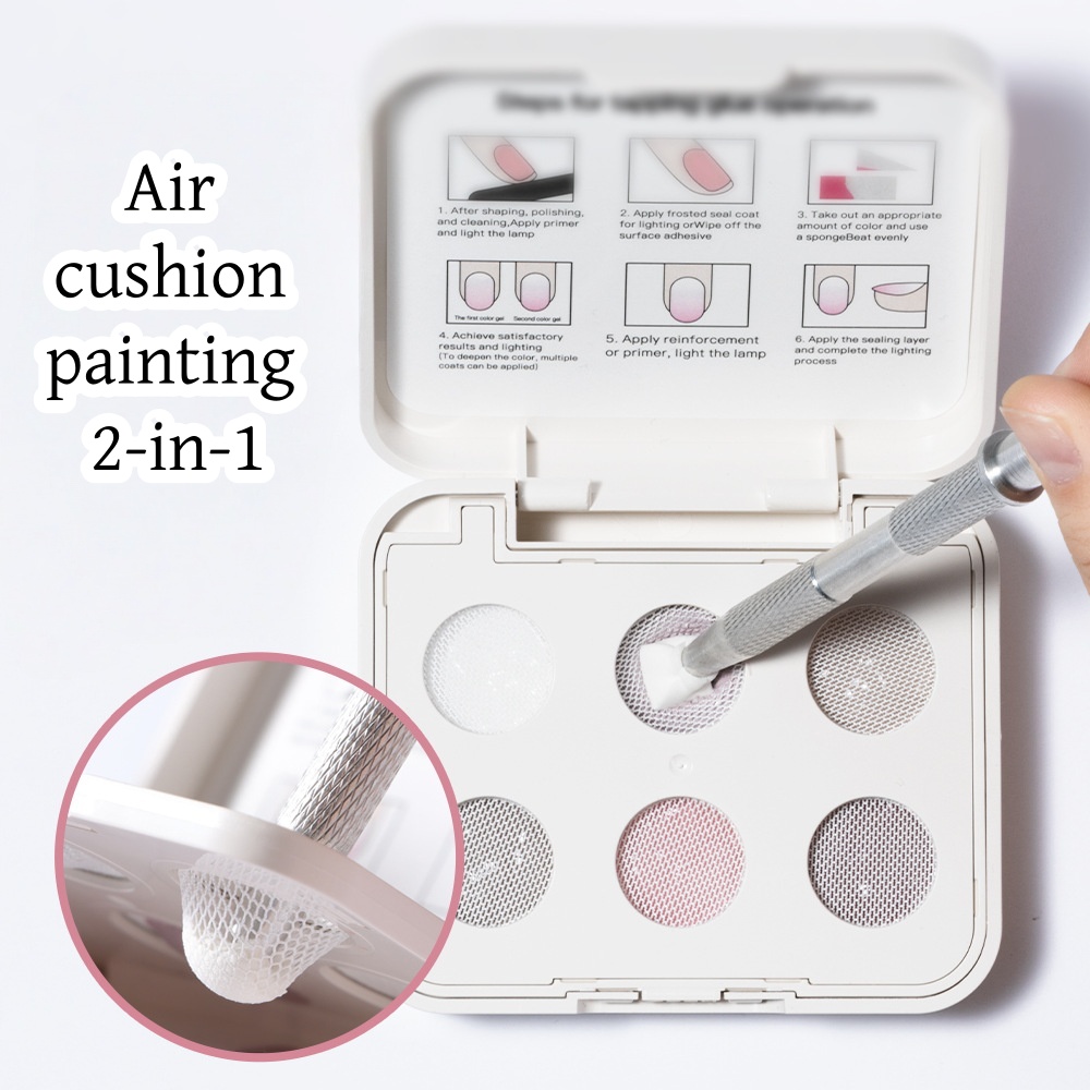 6 Colors Air Cushion Patting G - Nail Gel Polish Set ulasan dan harga