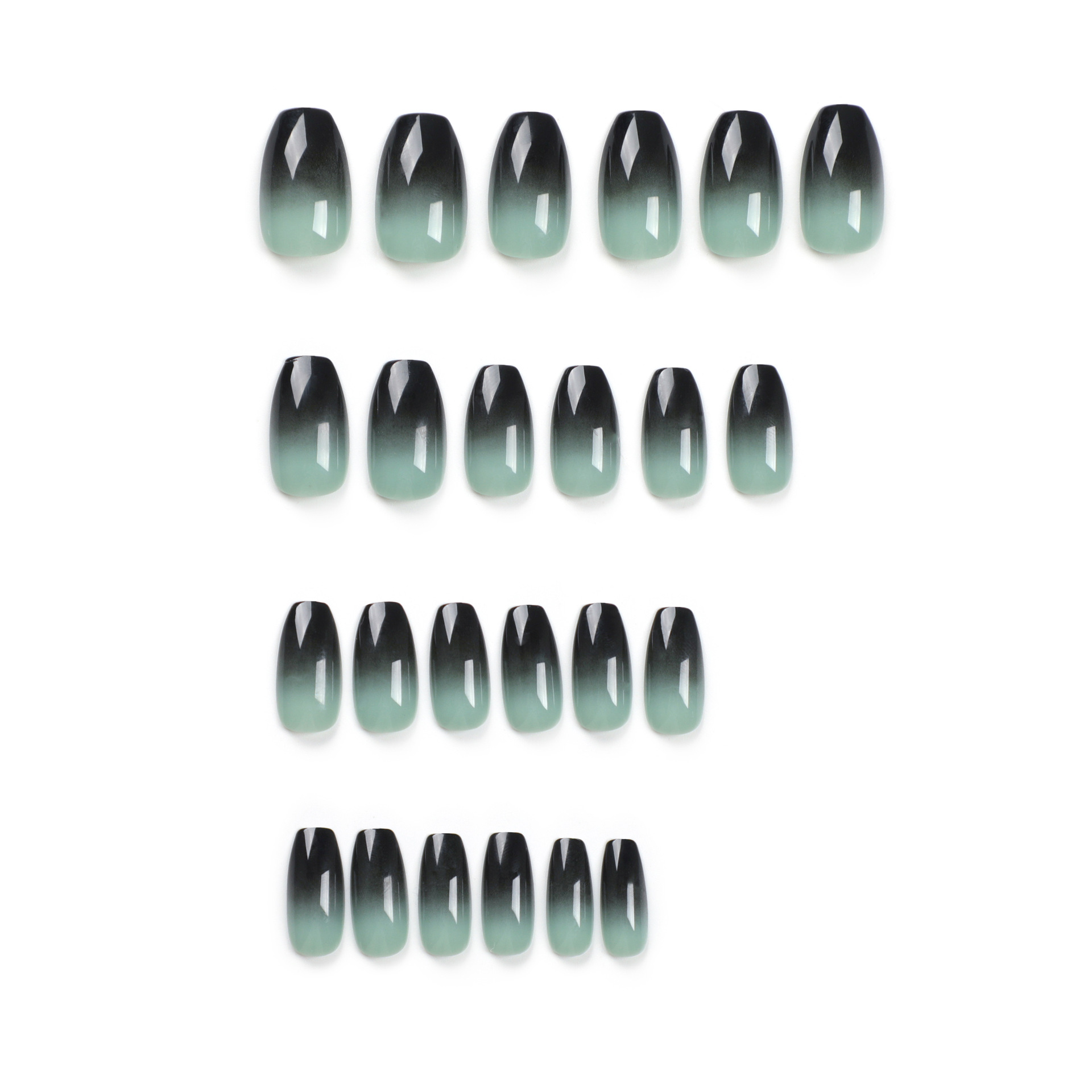 24pc Press on Nails Black Grad - Nail Art Pink ulasan dan harga