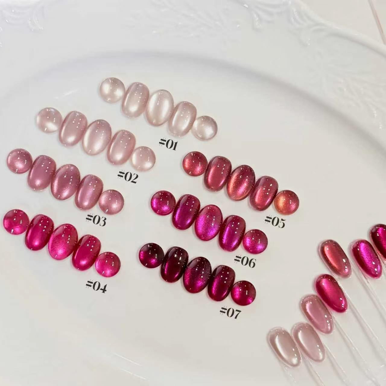 MIANEL Summer 2026 Rose Tone C - Nail Art Cat Eye Pink ulasan dan harga