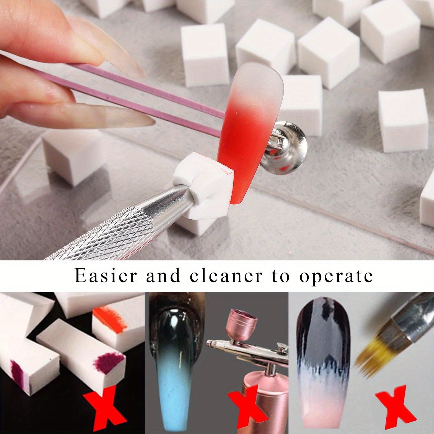 1/50/100Pcs Square Nail Art Sp - Nail Art Pinterest ulasan dan harga