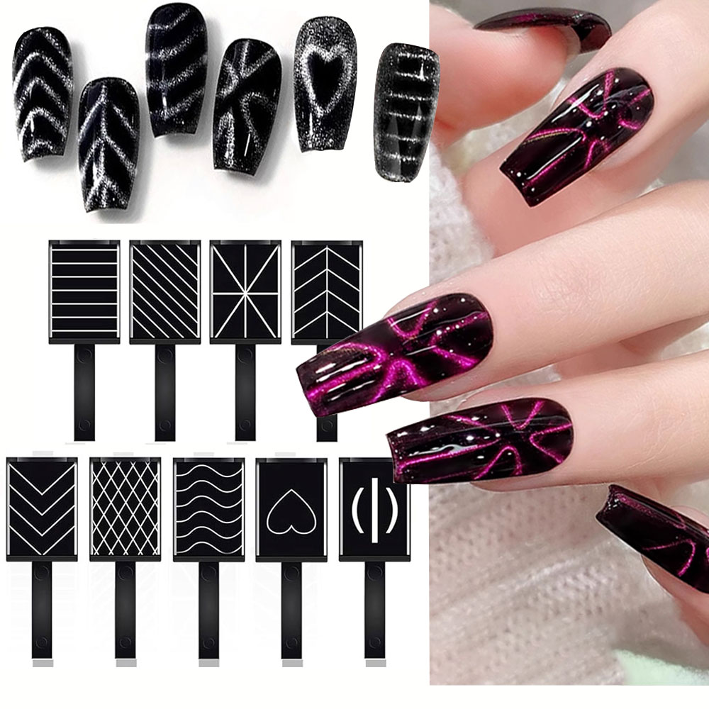 4/5pcs Gel Nail Polish Cat Eye - Nail Gel Polish Set ulasan dan harga