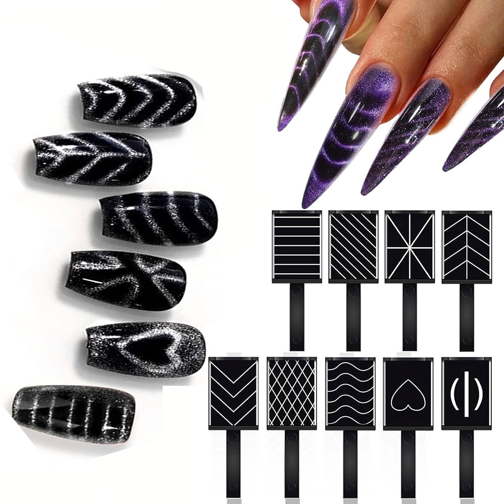 4/5pcs Gel Nail Polish Cat Eye - Nail Gel Polish Set ulasan dan harga