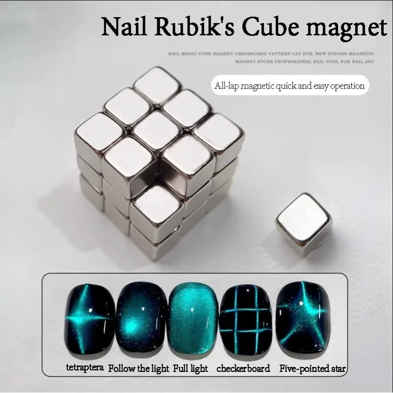 27pcs Cat Eye Magnet Cube for  - Striping Tape Nail ulasan dan harga