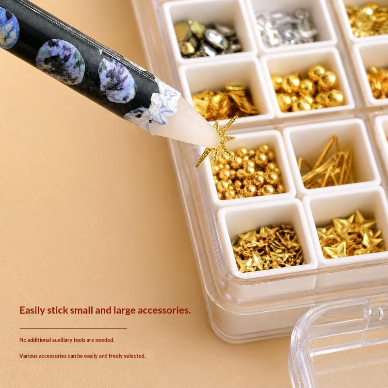 1Pcs Nail Art Wax Pencil Rhine - Nail Art Dotting Tool ulasan dan harga