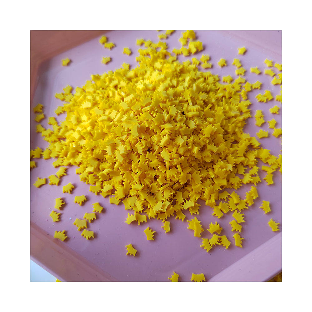 Yellow Crown Slices Polymer Ho - Nail Art Yellow ulasan dan harga