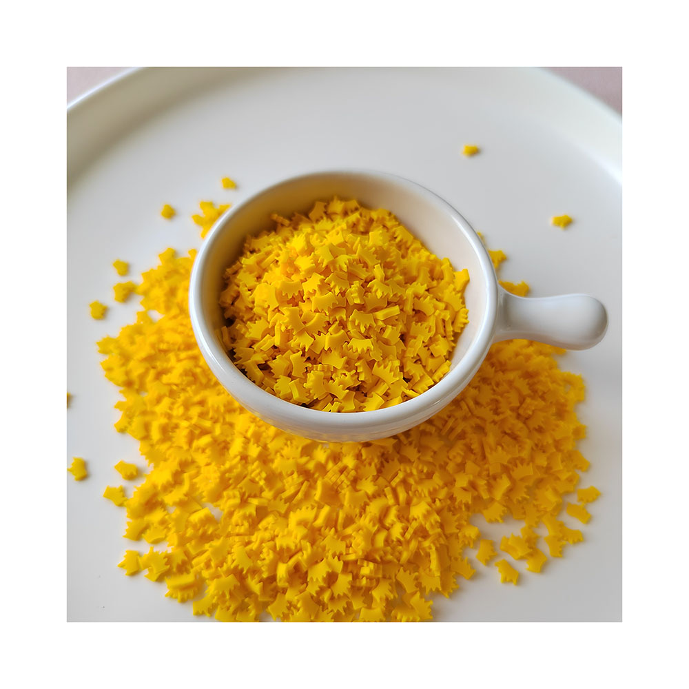 Yellow Crown Slices Polymer Ho - Nail Art Yellow ulasan dan harga