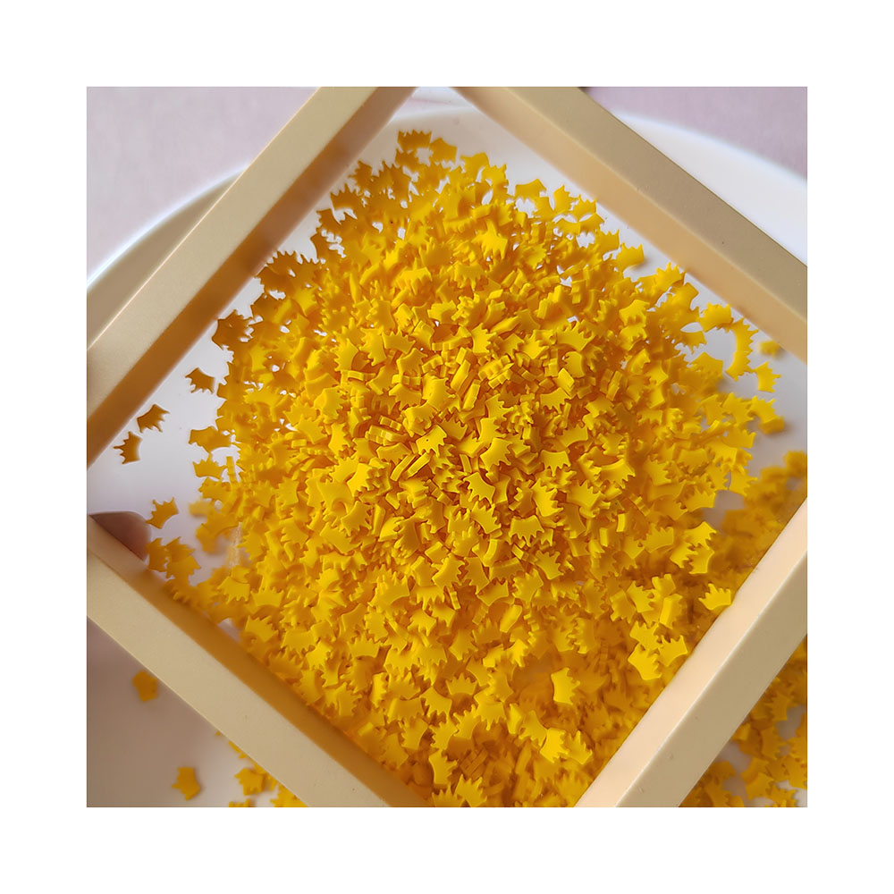 Yellow Crown Slices Polymer Ho - Nail Art Yellow ulasan dan harga